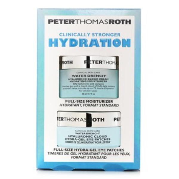 Picture of Peter Thomas Roth 348271 Clinically Stronger Hydration Full Size 2 Piece Kit - 1.7 oz Water Drench Hydrating Moisturizer & Hydra Gel Eye Patches 30 Pairs