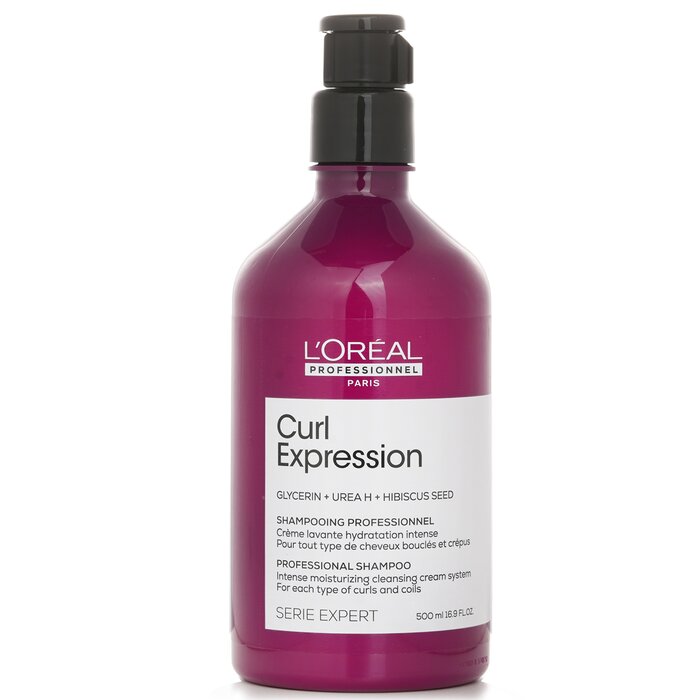 351256 500 ml Serie Expert Curl Expression Glycerin Plus Urea H Plus Hibiscus Seed Professional Shampoo
