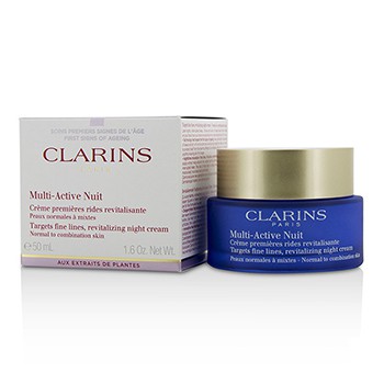 Picture of Clarins 211014 Multi-Active Night Targets Fine Lines Revitalizing Night Cream for Normal to Combination Skin