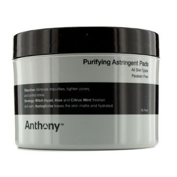 Picture of Anthony 172027 Logistics for Men Purifying Astringent Pads for All Skin Types - 60 Pads