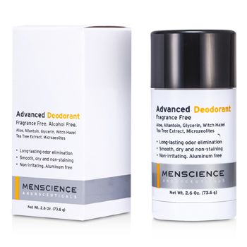 Picture of Menscience 122263 2.6 oz Mens Advanced Deodorant - Fragrance Free