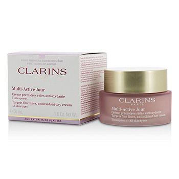 Picture of Clarins 206175 1.6 oz Multi-Active Day Targets Fine Lines Antioxidant Day Cream for All Skin Types