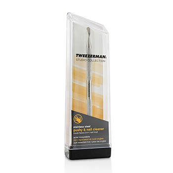 Picture of Tweezerman 214111 Studio Collection Stainless Steel Pushy & Nail Cleaner