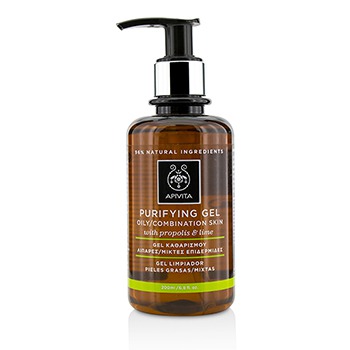 Picture of Apivita 214502 6.8 oz Purifying Gel with Propolis & Lime