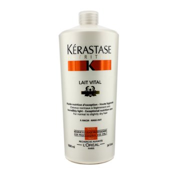 6.8 oz Nutritive Lait Vital Incredibly Light - Exceptional Nutrition Care for Normal to Slightly Dry Hair