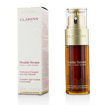 Picture of Clarins 214956 1.6 oz Double Serum Hydric & Lipidic System Complete Age Control Concentrate