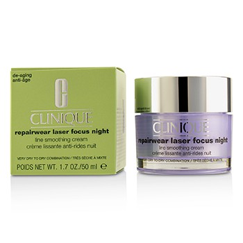 218614 1.7 oz Repairwear Laser Focus Night Line Smoothing Cream - Very Dry to Dry Combination -  Clinique