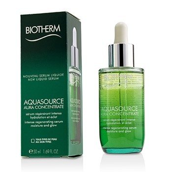 Picture of Biotherm 221771 50 ml & 1.69 oz Aquasource Aura Concentrate Intense Regenerating Serum - Suitable for Sensitive Skin