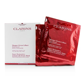 Picture of Clarins 231399 5 Sheets Super Restorative Instant Lift Serum Mask - 5 Sheets