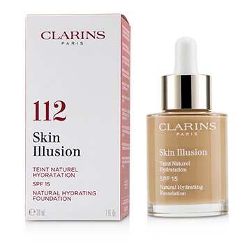 Picture of Clarins 232150 1 oz Skin Illusion Natural Hydrating Foundation SPF 15 - No.112 Amber