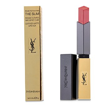 Picture of Yves Saint Laurent 231054 0.08 oz Rouge Pur Couture the Slim Leather Matte Lipstick&#44; No.21 Rouge Paradoxe