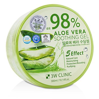 Picture of 3W Clinic 228268 10.14 oz 98 Percent Aloe Vera Soothing Gel