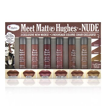 Picture of TheBalm 241927 0.04 oz Meet Matte Hughes 6 Mini Long Lasting Liquid Lipsticks Kit - Nude