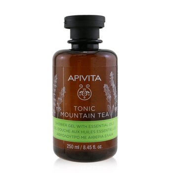 Picture of Apivita 252073 8.45 oz Tonic Mountain Tea Shower Gel with Essential Oils