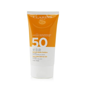 Picture of Clarins 254035 5.3 oz Invisible Sun Care Gel To Oil SPF 50 for Body