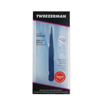 Picture of Tweezerman 253593 Bell Bottom Blue Slant Tweezer