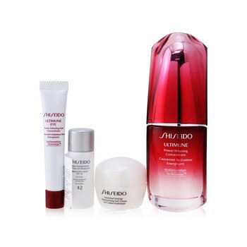 Picture of Shiseido 257943 Ultimate Hydrating Glow Set - 4 Piece