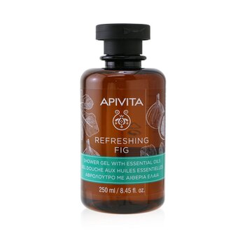 Picture of Apivita 256693 8.45 oz Refreshing Fig Shower Gel with Essential Oils