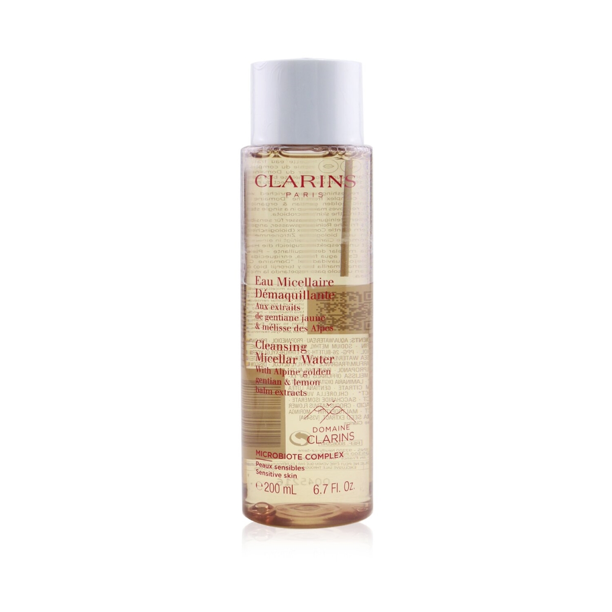 Picture of Clarins 261593 6.7 oz Cleansing Micellar Water with Alpine Golden Gentian & Lemon Balm Extracts for Sensitive Skin