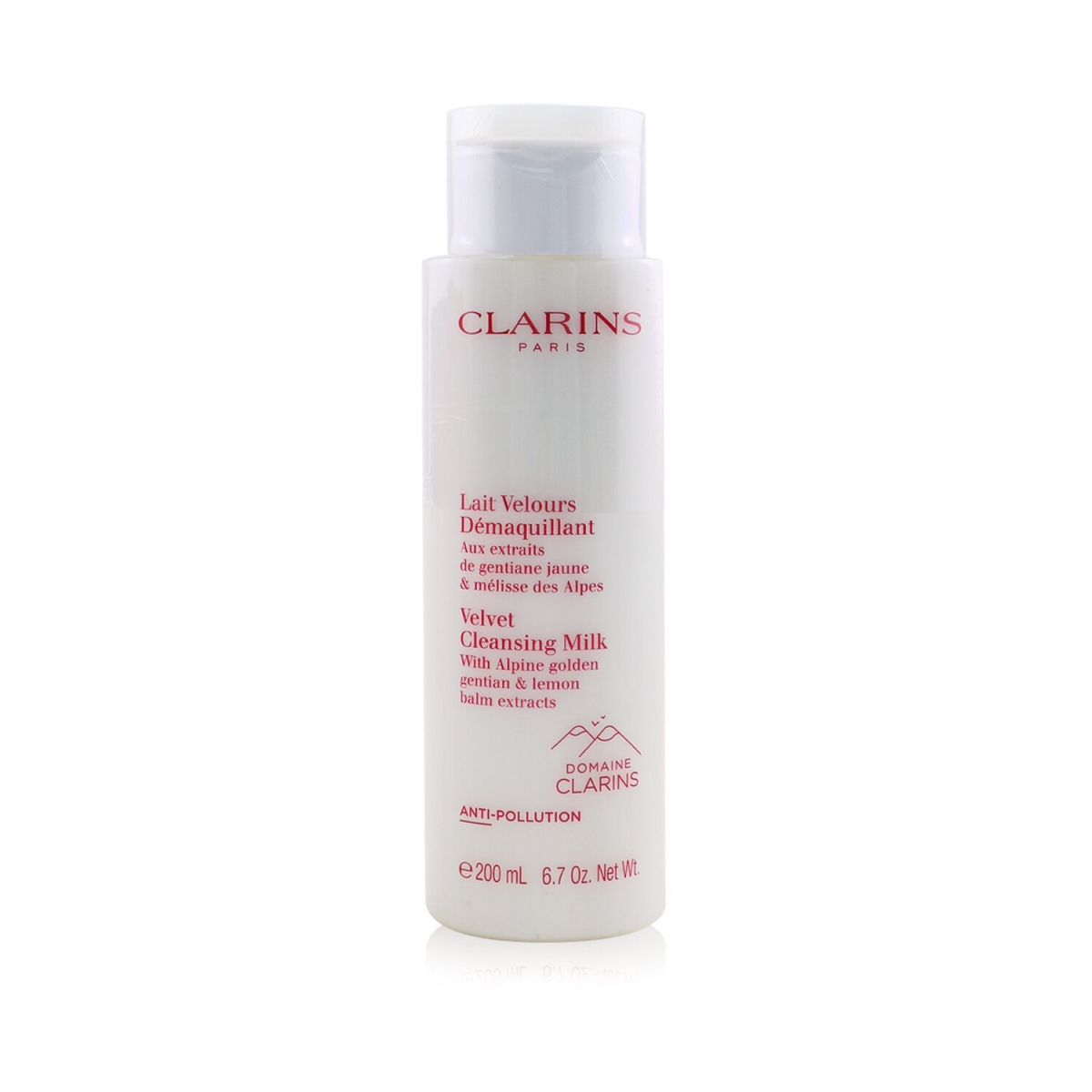 Picture of Clarins 261597 6.7 oz Velvet Cleansing Milk with Alpine Golden Gentian & Lemon Balm Extracts