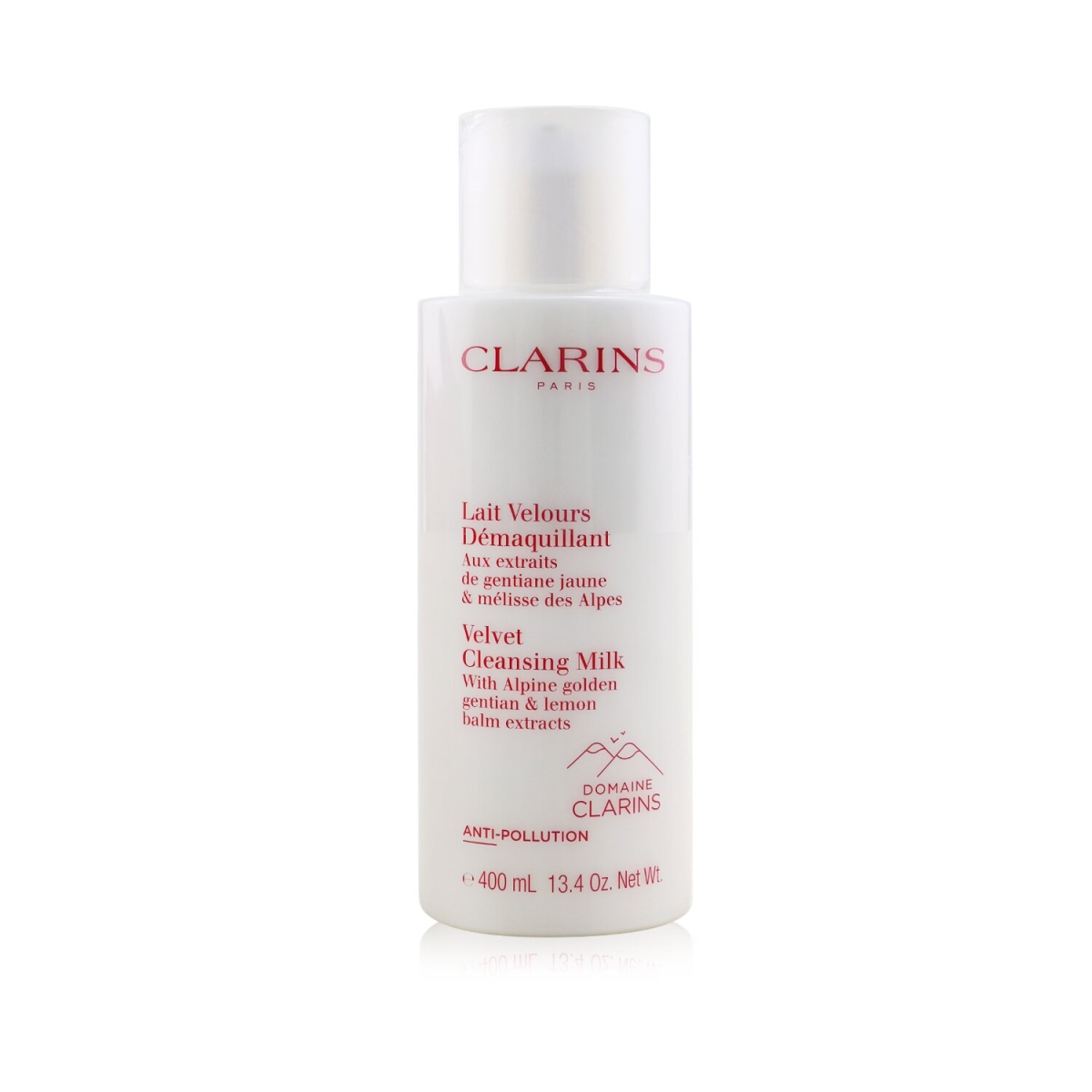 Picture of Clarins 261602 13.4 oz Velvet Cleansing Milk with Alpine Golden Gentian & Lemon Balm Extracts