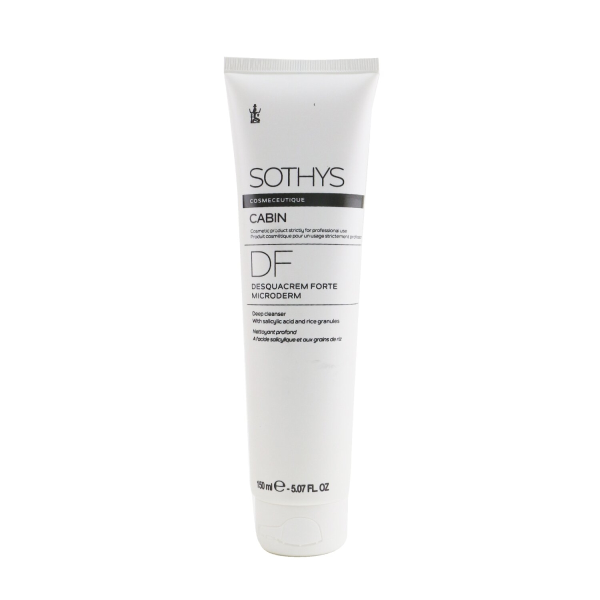 261732 5.07 oz Cosmeceutique DF Desquacrem Forte Microderm Salon Size Deep Cleanser with Salicylic Acid & Rice Granules