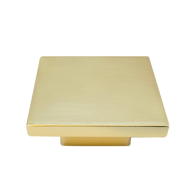 41904 49 mm Laurey Metro Modern Square Cabinet Knob - Satin Brass