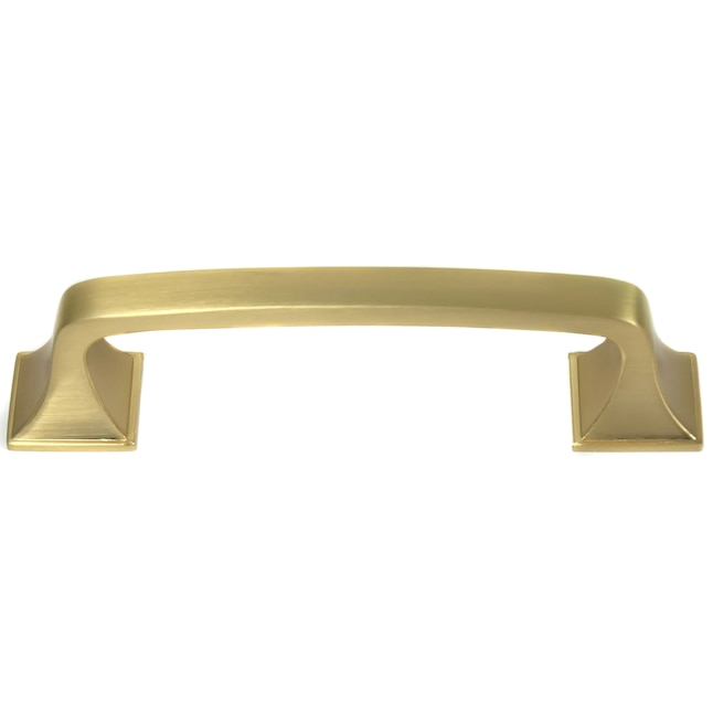 57304 160 mm Laurey  port Center to Center Rectangle Handle Drawer Pull - Satin Brass