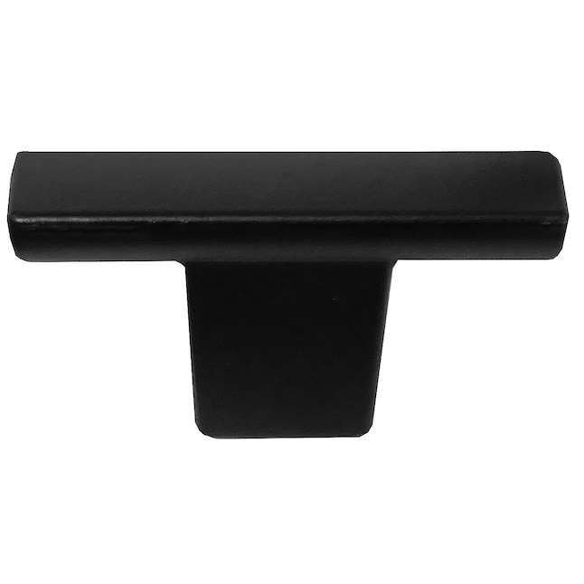 72920 2 in. Laurey Modern Cosmopolitan Rectangle Cabinet T-Knob - Matte Black