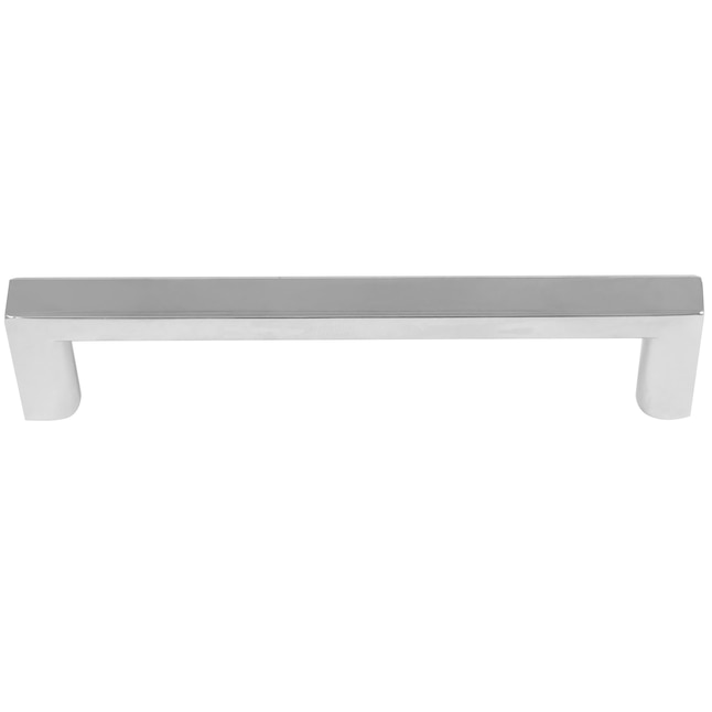 73926 1 mm Laurey Cosmopolitan Center to Center Rectangle Handle Drawer Pull - Polished Chrome