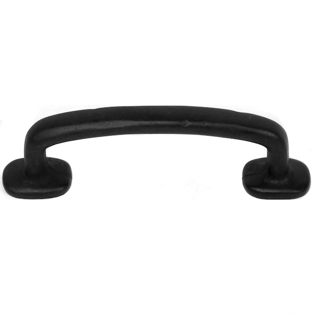84920 8 in. MNG Riverstone Center to Center Rectangle Handle Drawer Pull - Matte Black