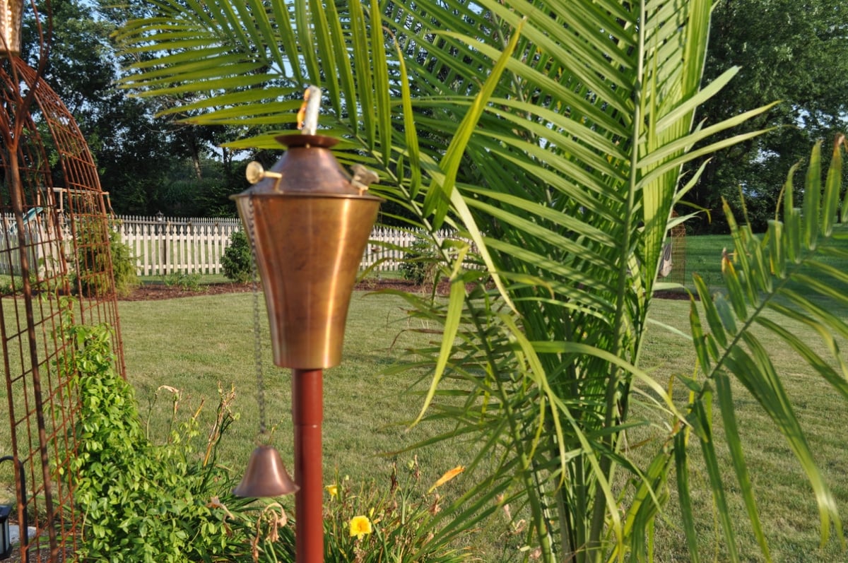 Picture of Find Your Passage 1218-CB-LITE Copper Burn Kona Deluxe Garden Torch - Set of 2