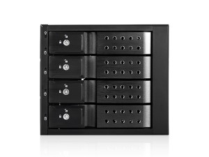 Picture of iStarUSA Group BPN-DE340HD-BLACK Trayless 3 x 5.25 to 4 x 3.5 in. 12Gbs HDD Hot-Swap Rack&#44; Black
