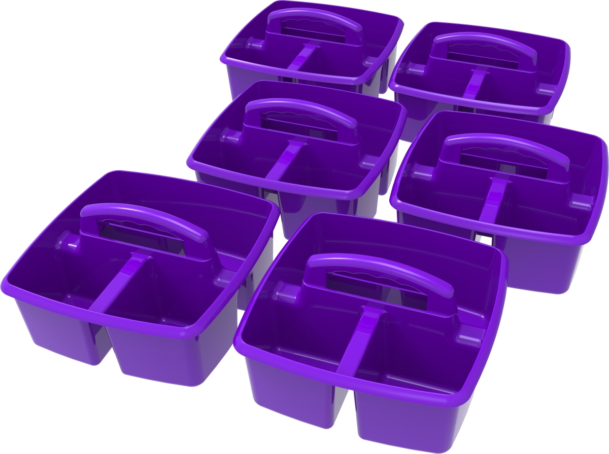 Picture of Storex 00944U06C Small Caddy, Purple - Pack of 6