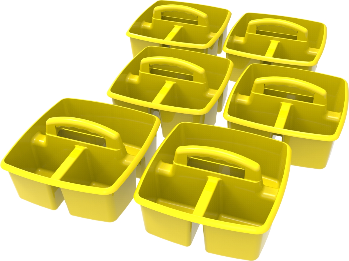 Picture of Storex 00950U06C Small Caddy, Yellow - Pack of 6