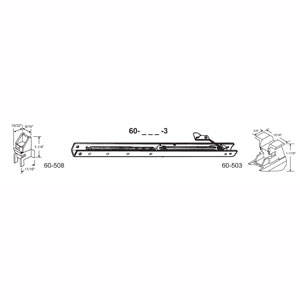 60-193-3 20 in. Balance Stamped No. 1930 with Ends 60-508 & 60-503 Attached Window Channel  Pack of 6