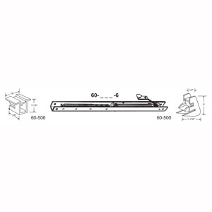 60-232-6 24 in. Balance Stamped No. 2320 with Ends 60-506 & 60-500 Attached Window Channel  Pack of 6