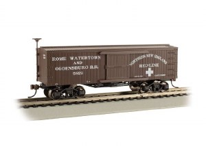 Picture of BACHMANN  BAC72312 Old-Time Box Car Rome Watertown &amp; Ogdensburg