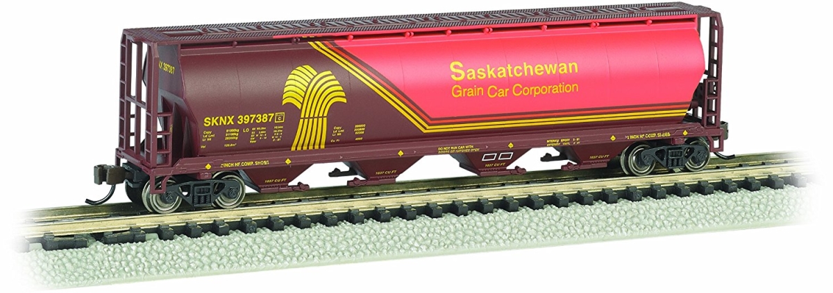 Picture of  BAC19153 N Scale 4-Bay Cylindrical Hopper Saskatchewan