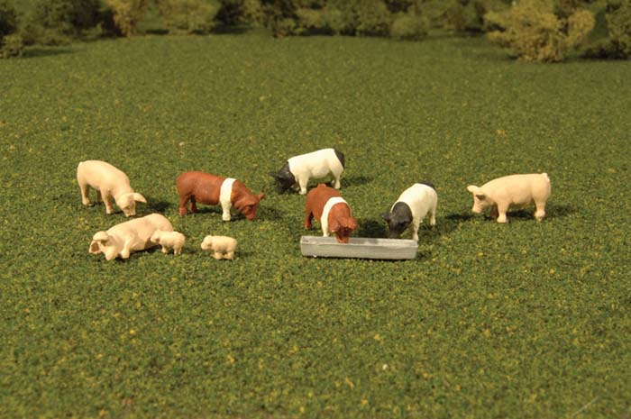 Picture of Bachmann BAC33168 O Scenescapes Pigs&#44; Pack of 9