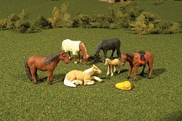 Picture of Bachmann BAC33119 Ho Horses, Pack of 6