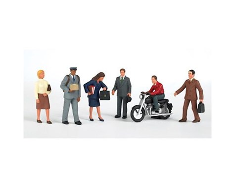 Picture of Bachmann BAC33101 Ho City People with Motorcycle