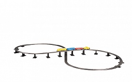 Steel Alloy E-Z TRACK Over-Under Figure 8 Track Pack