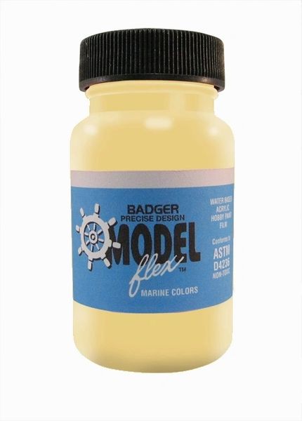 Picture of Badger BAD-16421 Modelflex Marine Color, Hull Cream - 1 oz Bottle