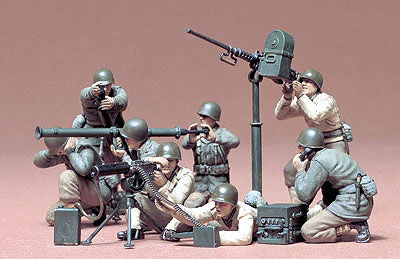 TAM-35086 1 by 35 US Gun & Mortar Team - Pack of 8