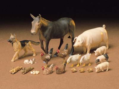 Picture of Tamiya Models TAM-35128 1 by 35 Livestock Set