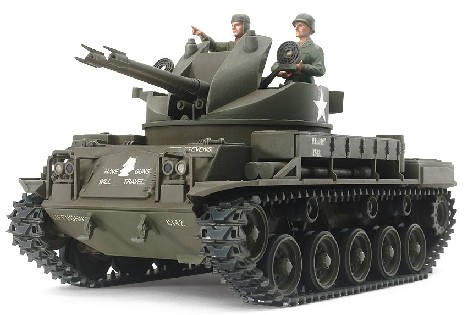 1 by 35 US M42 Duster Tank with Self-Propelled AA Gun & 3 Crew