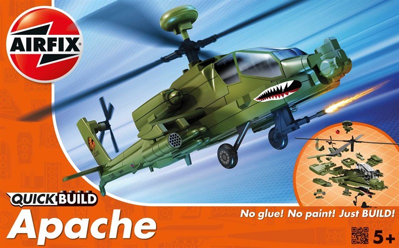 ARX-J6004 Quick Build Apache Helicopter
