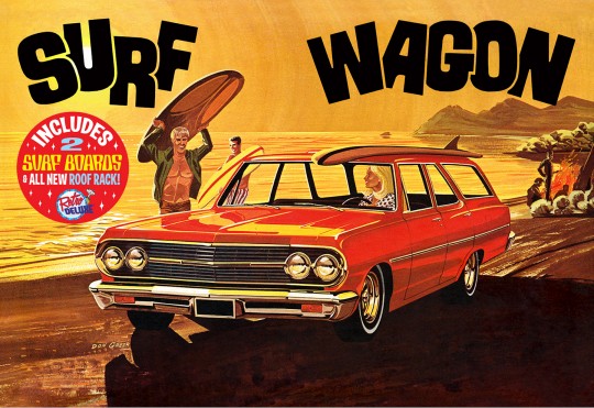 AMT-1131 1 by 25 1965 Chevelle Customizing Surf Wagon