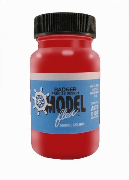 Picture of Badger BAD-16404 Modelflex Marine Color, Coast Guard Orange - 1 oz Bottle